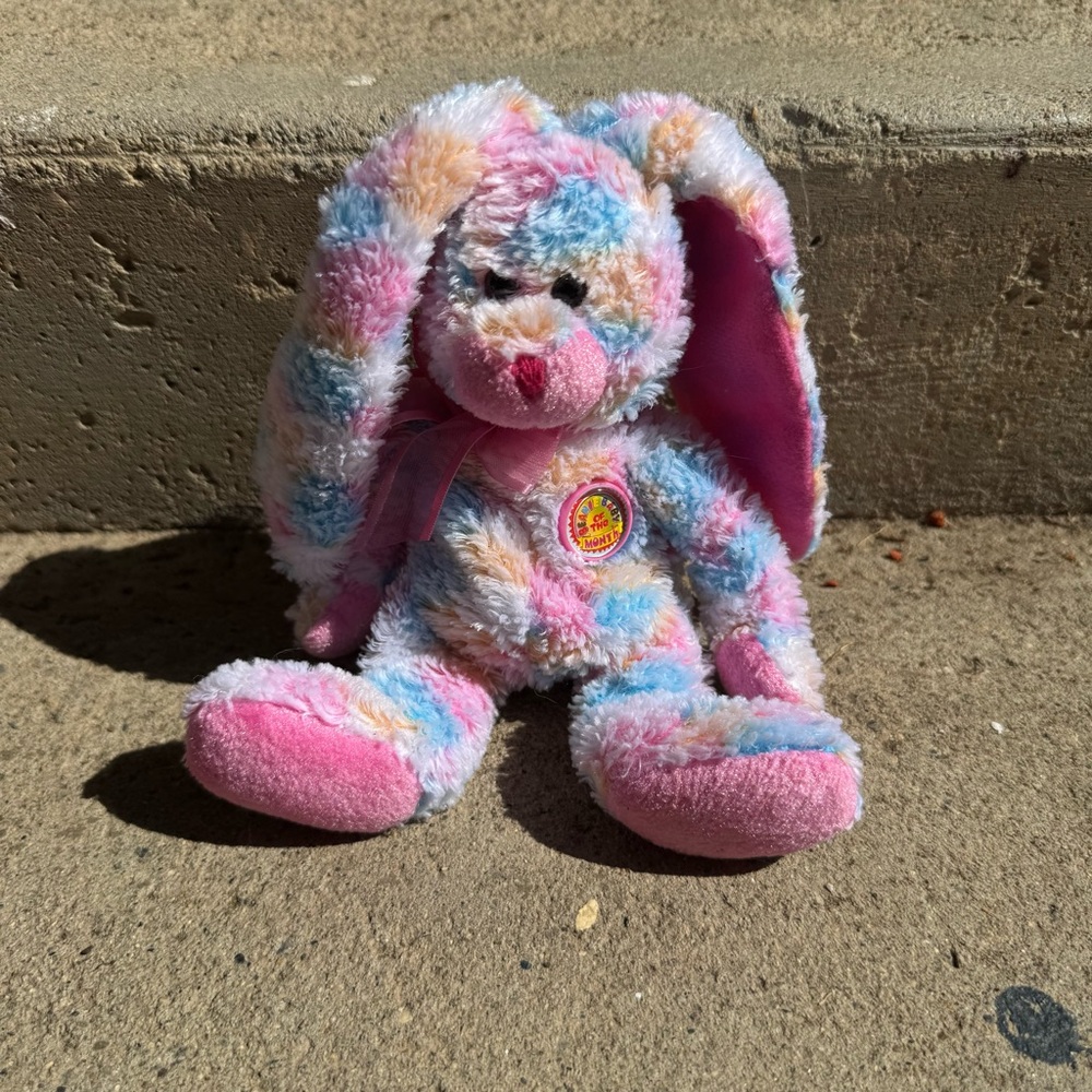 Ty Beanie Baby of the Month‎ Multicolor Fritters Plush Bunny